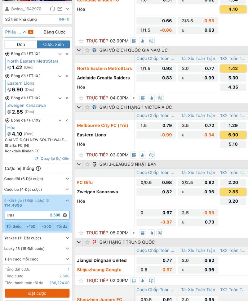 Cách tính cược xiên theo kèo châu Âu 