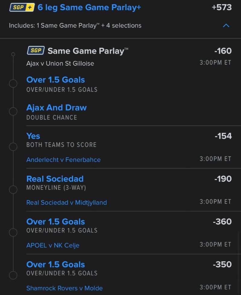 Chọn kèo cá cược khác nhau