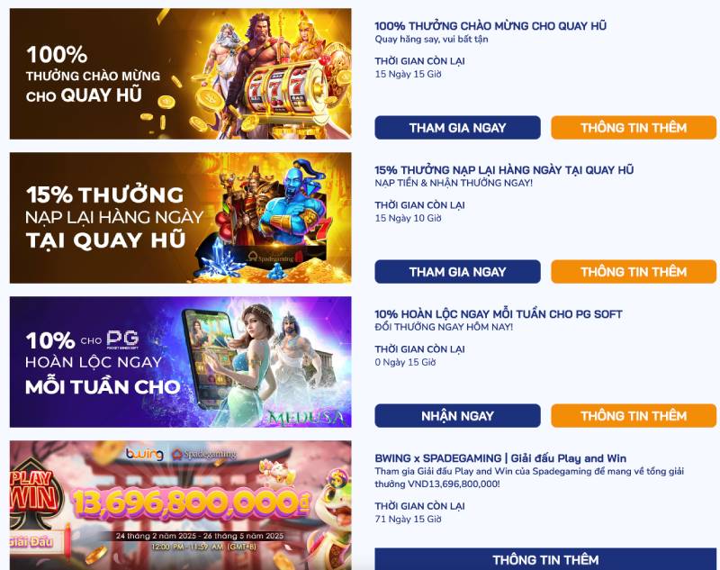 Quay hũ - Chơi hũ mỗi ngày, nhận thưởng tới tấp