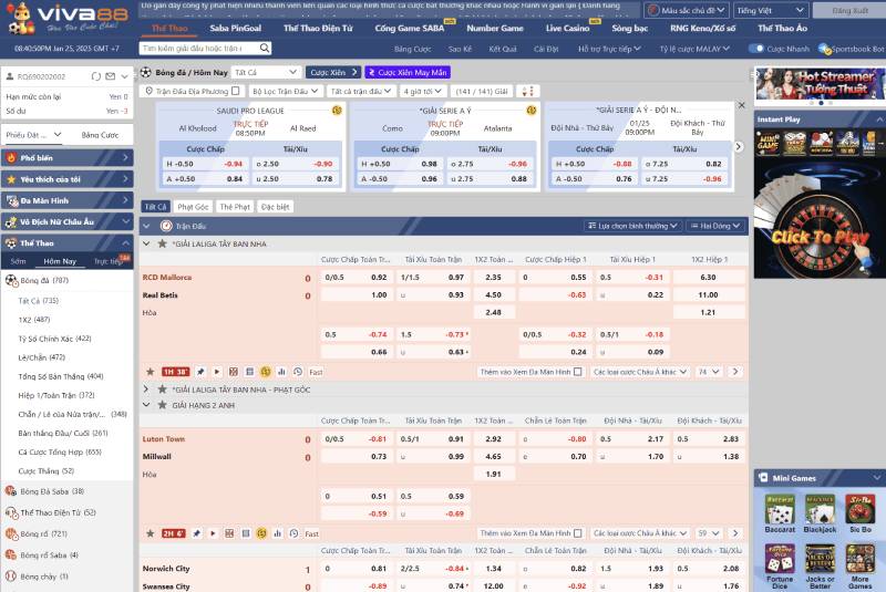 Viva88.net so với các link khác